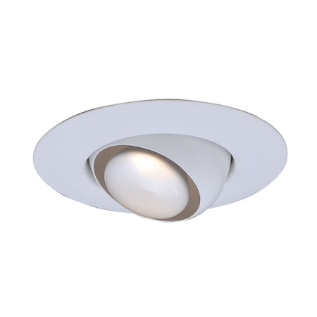 Designers Fountain 6 inch R30 White Recessed Eyeball Trim EVRT603WH